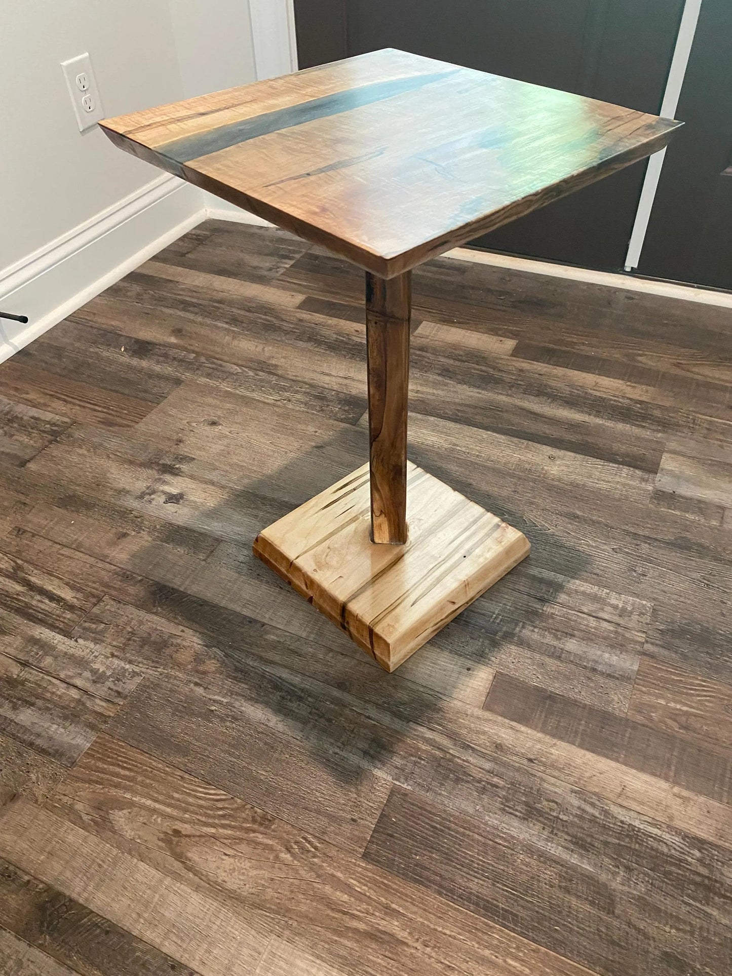Ambrosia Maple and Beech Epoxy Resin Table