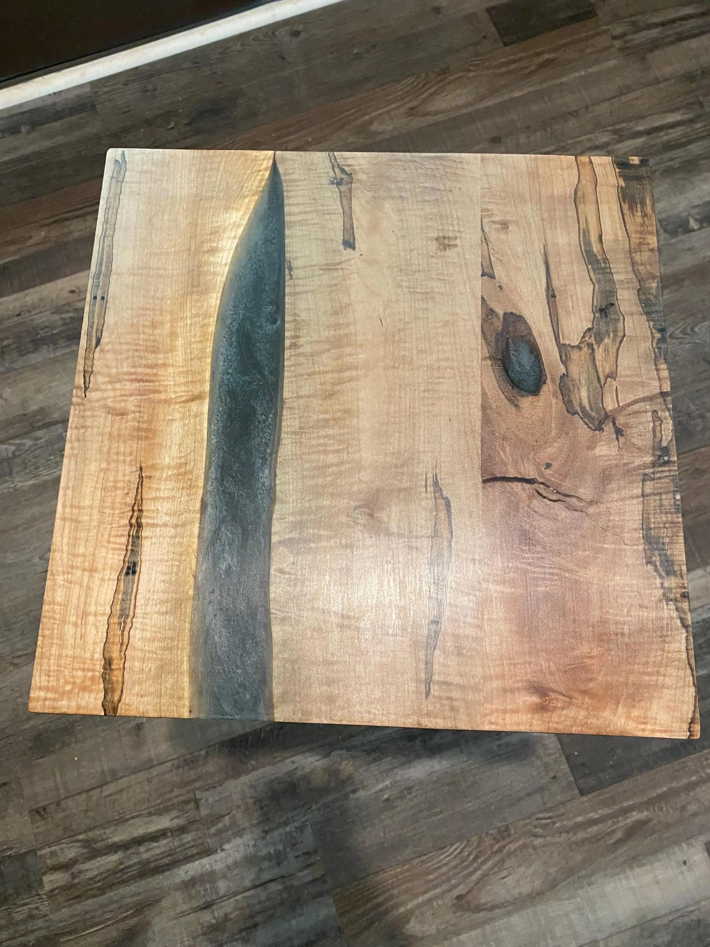 Ambrosia Maple and Beech Epoxy Resin Table