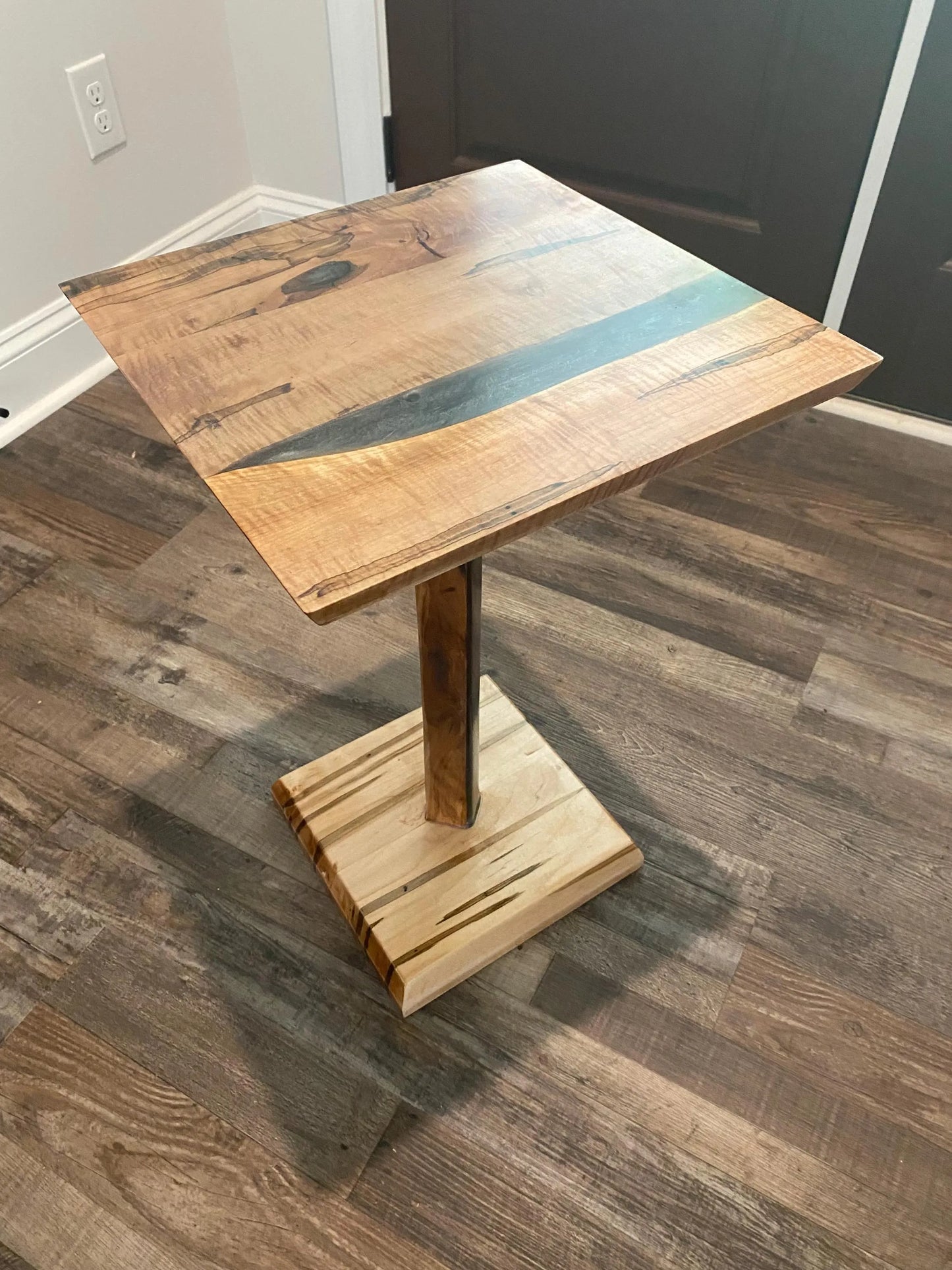 Ambrosia Maple and Beech Epoxy Resin Table