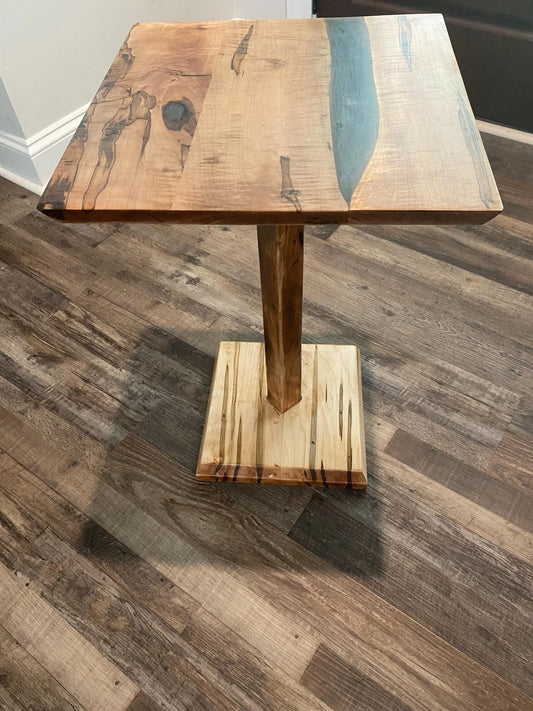 Ambrosia Maple and Beech Epoxy Resin Table